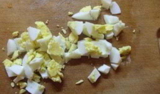 картофельный салат с кальмарами