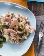 Картофельный салат с креветками