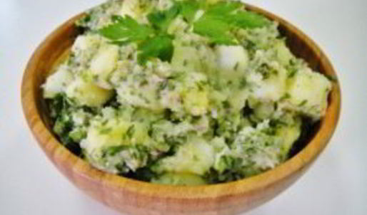 картофельный салат с луком