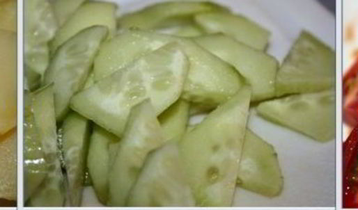 картофельный салат с мясом гирос и дзадзики