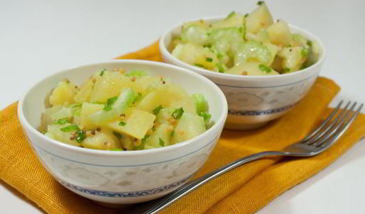 картофельный салат с сельдереем