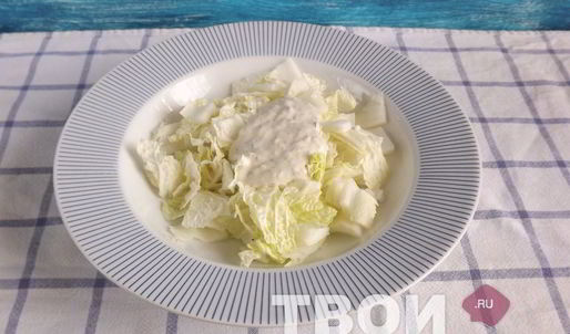 картофельный салат с семгой