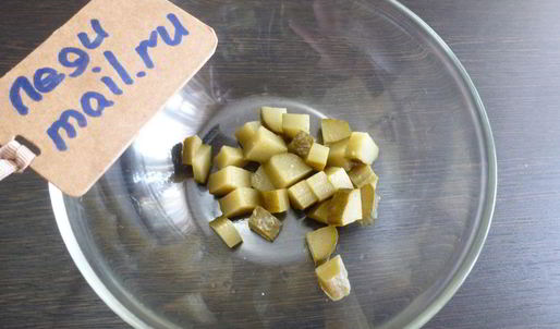 картофельный салат с жареными шампиньонами