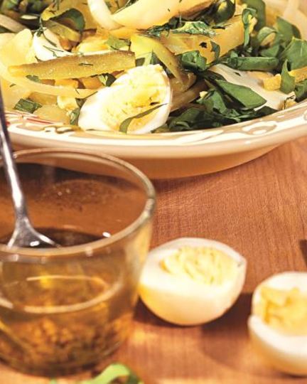 Рецепт картофельного салата со щавелем