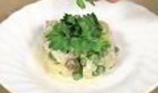 картофельный салат зайчик