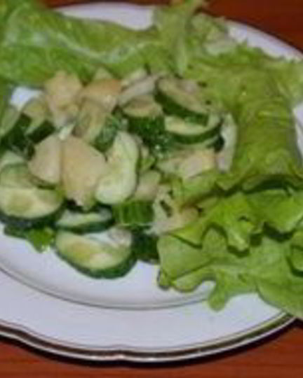 Рецепт салата из картофеля и огурцов