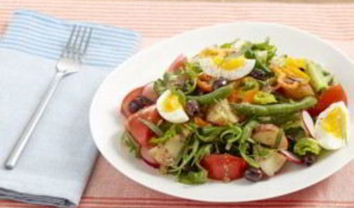 салат из картофеля и яиц