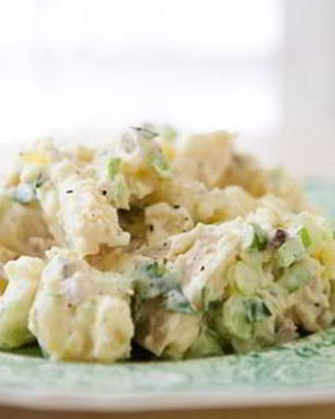 Салат картофельный под соусом по-татарски