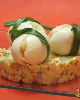 Салат картофельный с сельдью