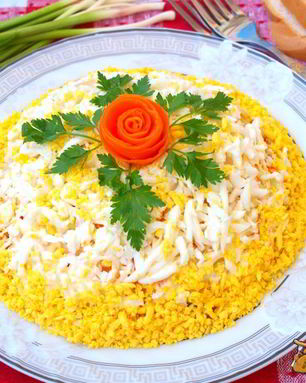 Салат с картофелем и курицей