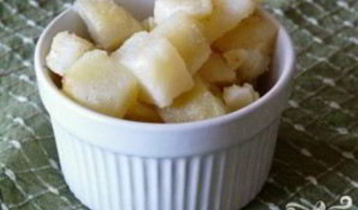 салат с жареным картофелем