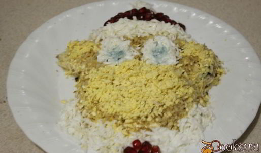 новогодний салат обезьянка