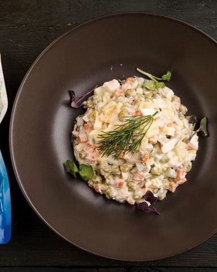 Рецепт легкого салата оливье