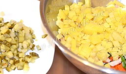 оливье копченый