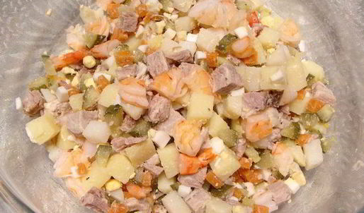 оливье пикантный