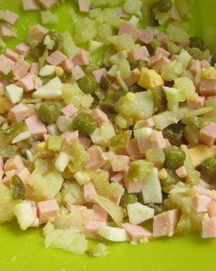 Оливье с домашним майонезом