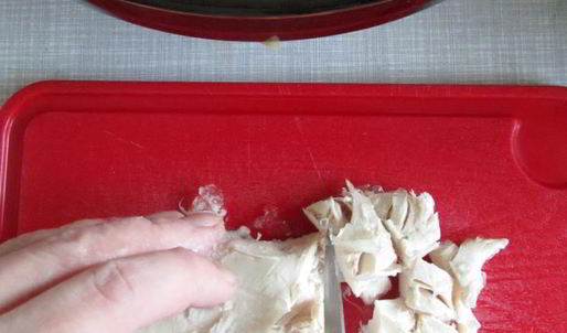 оливье с кисло-сладкими яблоками