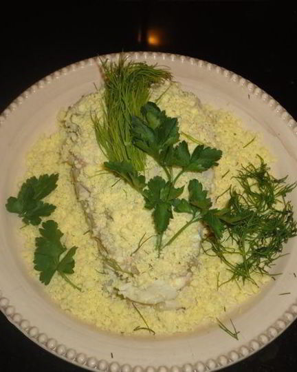 Рецепт оливье с оригинальном соусом