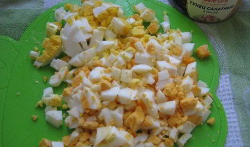 оливье с тунцом рождественский венок