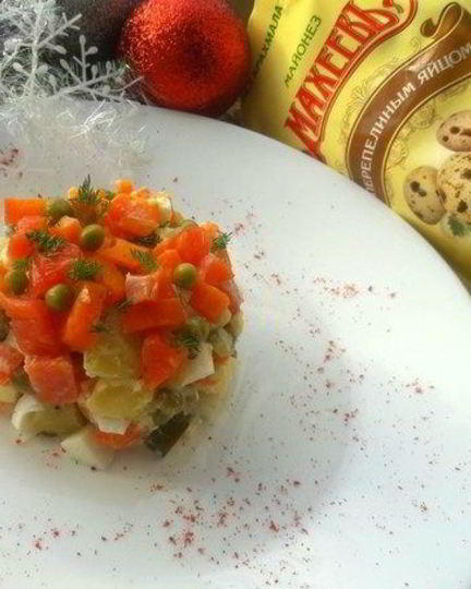 Рецепт рыбного оливье