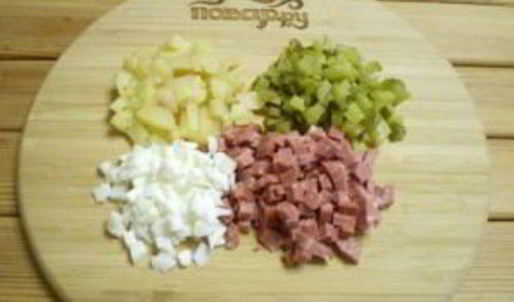 салат обезьянка оливье