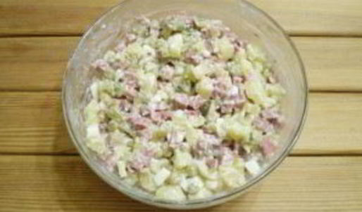 салат обезьянка оливье