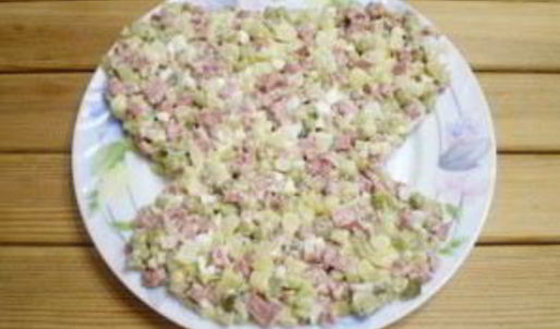 салат обезьянка оливье