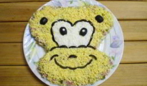 салат обезьянка оливье