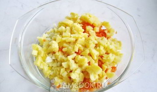 салат оливье с индейкой