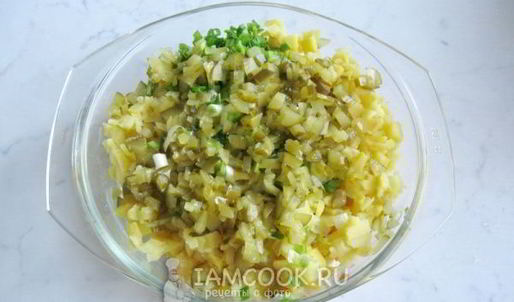 салат оливье с индейкой