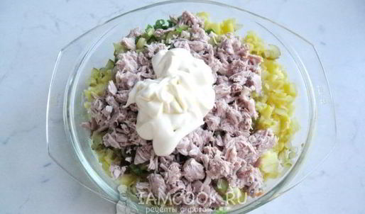 салат оливье с индейкой