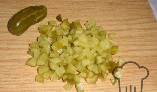 салат оливье в виде козы