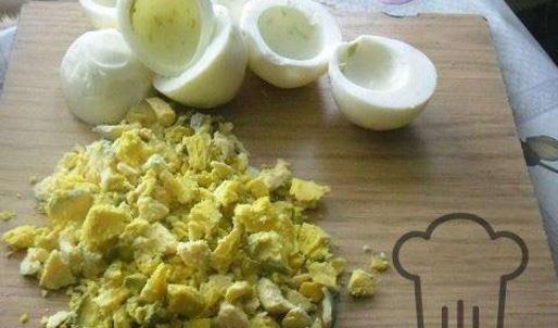 салат оливье в виде козы