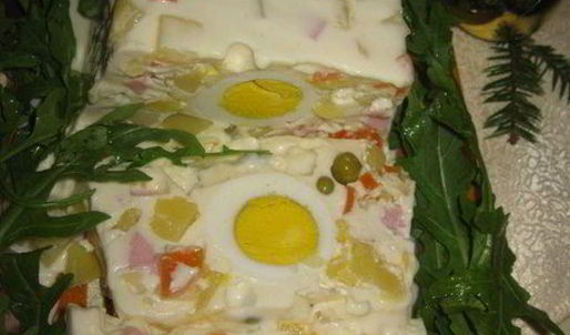 салат-желе оливье