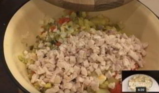 традиционный салат оливье