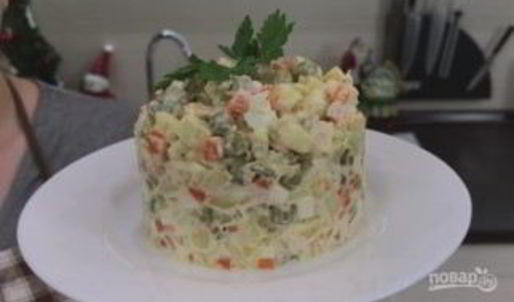 традиционный салат оливье