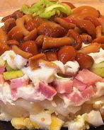 Оригинальный салат с опятами