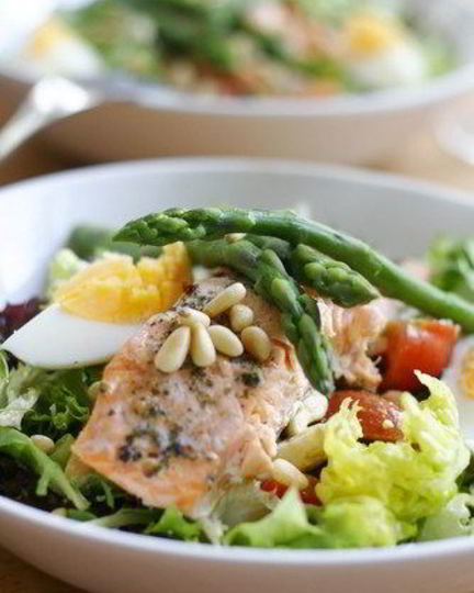 Рецепт салата из горбуши с картофелем и перцем