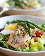 Салат из горбуши с картофелем и перцем