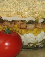 Салат из курицы и ананасов