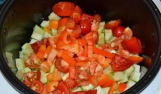 салат из помидоров и кабачков на зиму