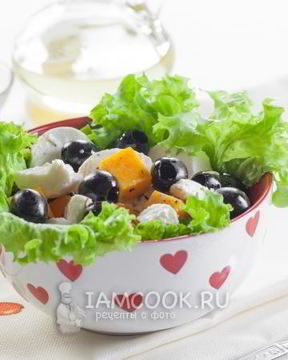 Салат из тыквы с сыром