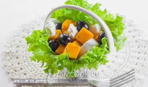 салат из тыквы с сыром