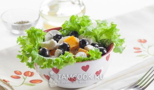 салат из тыквы с сыром
