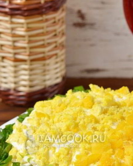 Рецепт салата мимоза с сардиной