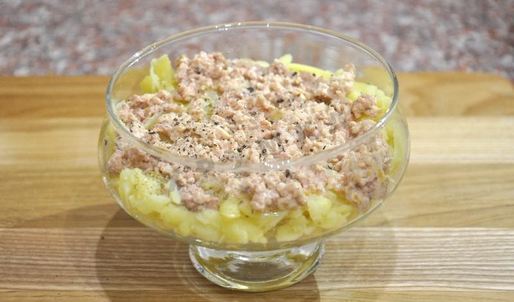 салат нежность с печенью трески