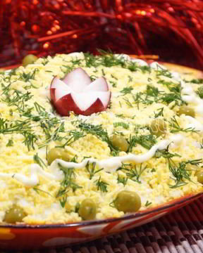 Салат Нежный с крабовым мясом