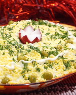 Салат Нежный с крабовым мясом