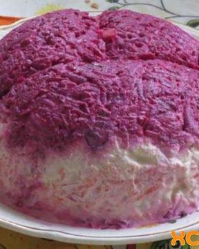 Диетическая селедка под шубой