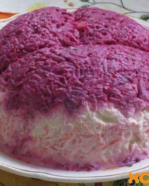 Диетическая селедка под шубой